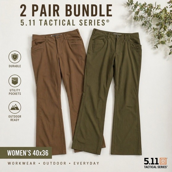 5.11 Tactical Other - 5.11 Tactical women's pants bundle 40x36 utility workwear cargo (2 pair)